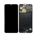 LCD za Samsung A30S/ A307F + Touch Screen crni WITH FRAME (INCELL)
