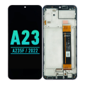 LCD za Samsung A23 4G/ A235F + Touch Screen crni WITH FRAME FULL ORG (China)