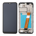 LCD za Samsung A01/ A015 + Touch Screen crni WITH FRAME ORG