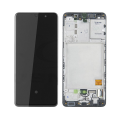LCD za Samsung A41/ A415F (GH82-23019A/22860A) + Touch Screen crni WITH FRAME F-ORG SP