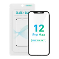 Staklo za touch screen IPhone 12 Pro Max crno + Oca (REPART)