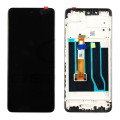 LCD za Realme C55 + touch screen crni WITH FRAME FULL ORG (CHINA)