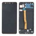 LCD za Samsung A7/ A750F + touch screen crni WITH FRAME (INCELL)
