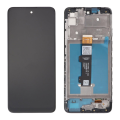 LCD za Motorola Moto E40 + touch screen crni WITH FRAME FULL ORG (China)