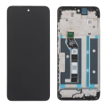 LCD za Motorola Moto G05 + touch screen crni WITH FRAME FULL ORG (CHINA)