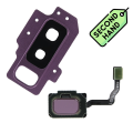 Flet za Samsung S9/ G960 sa senzorom otiska prsta ljubicasti + LENS SH