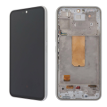 LCD za Samsung A54/ A546B + Touch Screen beli WITH FRAME FULL ORG-SP