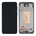 LCD za Samsung A37/ A376B + Touch Screen crni SA OKVIROM F-ORG SP