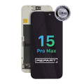 LCD za IPhone 15 Pro Max + touch screen crni (REPART ULTRA) SOFT OLED