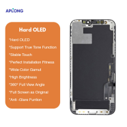 LCD za IPhone 12/ 12 Pro + touch screen crni APLONG (HARD OL...