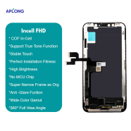 LCD za IPhone X + touch screen crni APLONG (Incell - FHD)