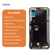 LCD za IPhone XS + touch screen crni APLONG (HARD OLED)