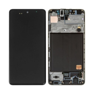 LCD za Samsung A51/ A515F + Touch Screen crni WITH FRAME (OL...