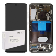 LCD za Samsung S22 5G/ S901B (GH82-27520A/ 27521A) + Touch Screen crni SA OKVIROM F-ORG SP