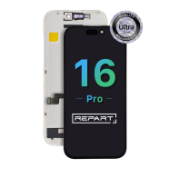 LCD za IPhone 16 Pro + touch screen crni (REPART ULTRA) SOFT OLED