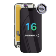 LCD za IPhone 16 + touch screen crni (REPART ULTRA) SOFT OLED